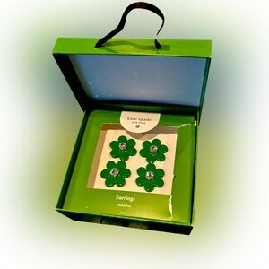 NWT Floral Linear Earrings - kate spade new york x Target Green